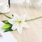 Plantes à fleurs artificielles (2 branche de lys et 1 bourgeon)