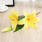 Plantes à fleurs artificielles (2 branche de lys et 1 bourgeon)